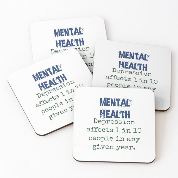 Item preview, Depression Affects 1 In 10 - Mental Health Quote designed and sold by CrankyOldDude.