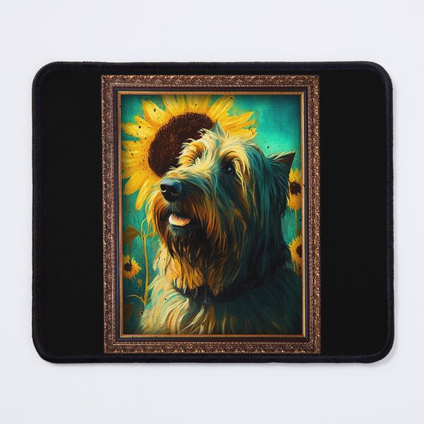 Item preview, Briard Sunflower Painting Adorable Dog designed and sold by rafaeltto.