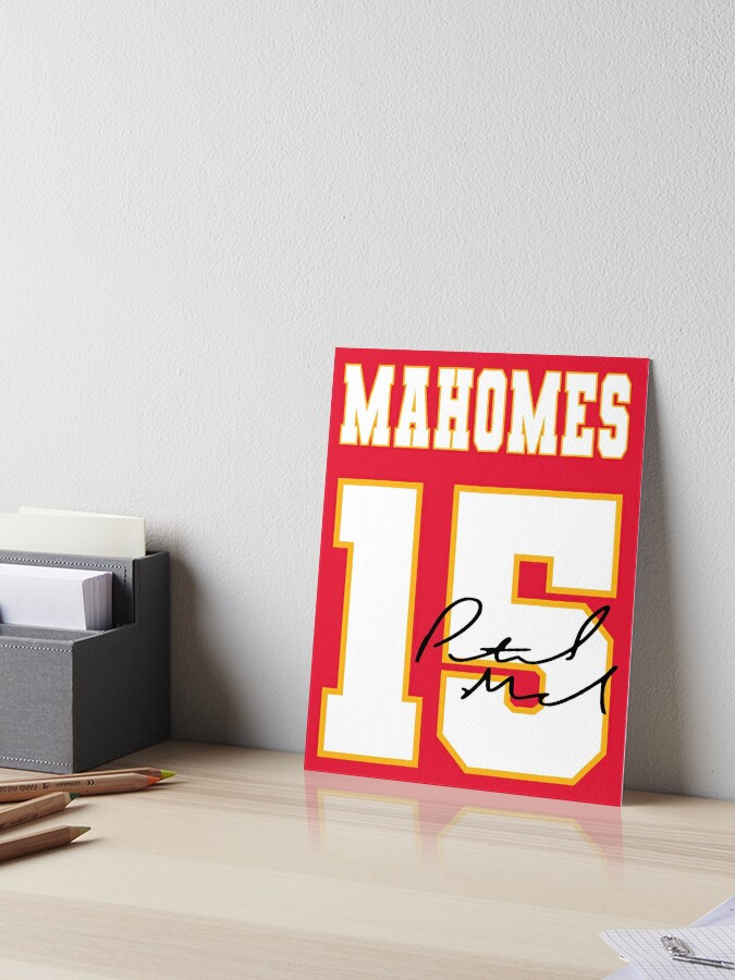 Kansas City Chiefs Patrick Mahomes - Poster print Size 11 x 17