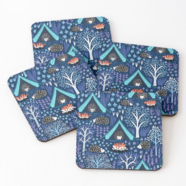 Item preview, Hedgehog Camping in the wilderness designed and sold by creativinchi.