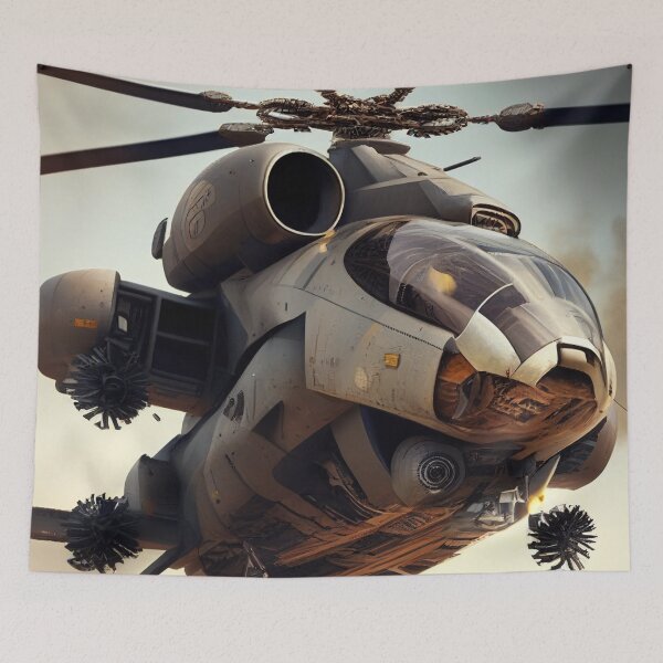Aperçu de l'œuvre Alien Helicopter créée et vendue par DigitizedArt.