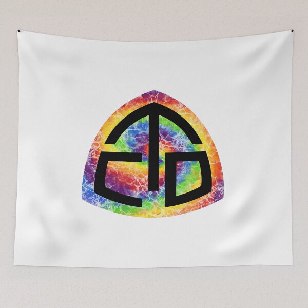 Item preview, Continental Divide Trail hangtag rainbow tie dye designed and sold by Deedy  Studio.