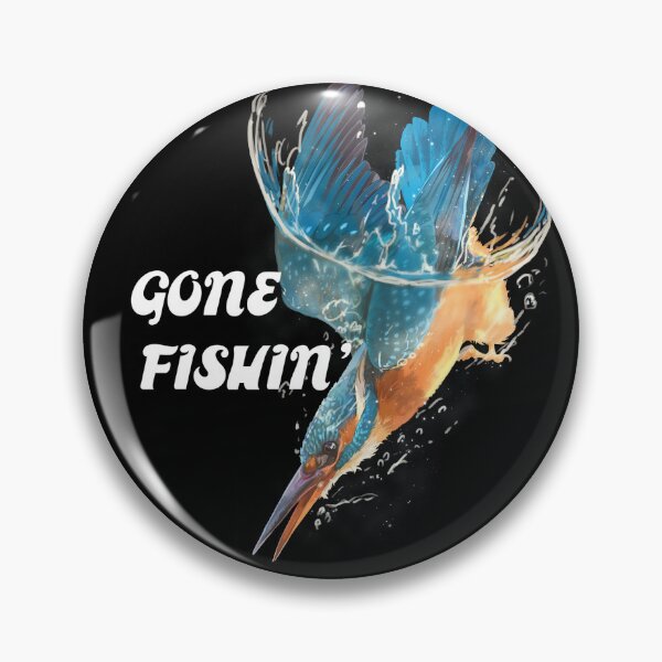 Item preview, Gone Fishing Kingfisher bird dive designed and sold by Lucithen.