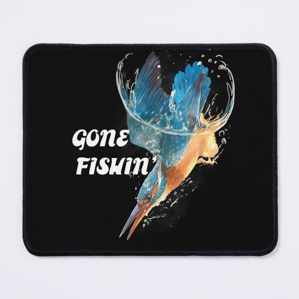 Item preview, Gone Fishing Kingfisher bird dive designed and sold by Lucithen.