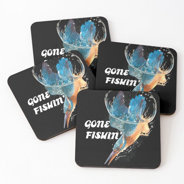 Item preview, Gone Fishing Kingfisher bird dive designed and sold by Lucithen.