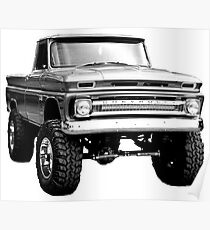 C10 Pick up truck 1960-1966 Lifted Poster