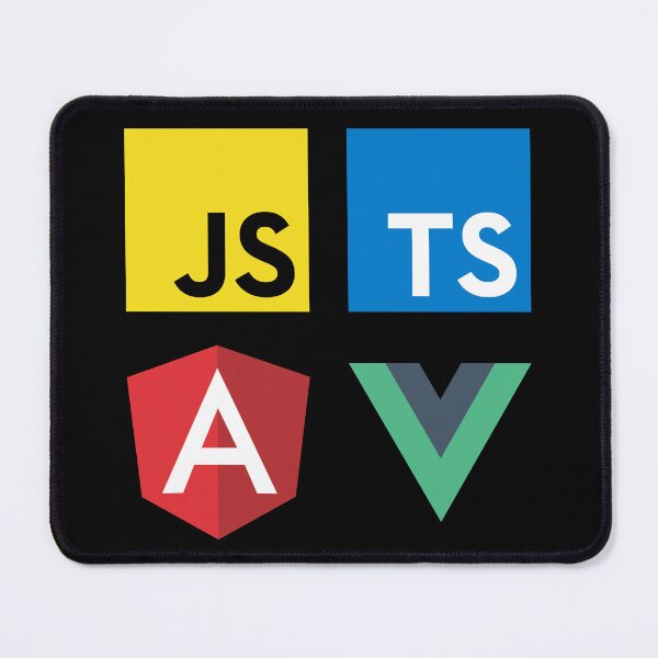 Item preview, Vue, TypeScript, Angular and JavaScript (Black) designed and sold by hellkni9ht.