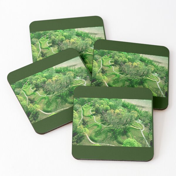 Item preview, Serpent Mound Ohio Sacred Site Ariel Photograph designed and sold by Earth Nature Creations.