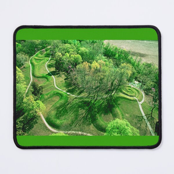 Item preview, Serpent Mound Ohio Sacred Site Ariel Photograph designed and sold by Earth Nature Creations.