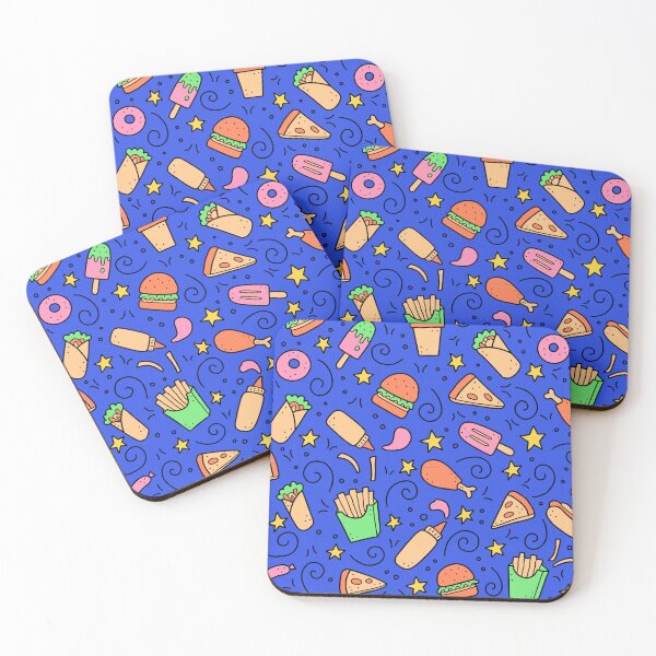 Item preview, Junk Food Seamless Pattern designed and sold by TheCatmeow2000.
