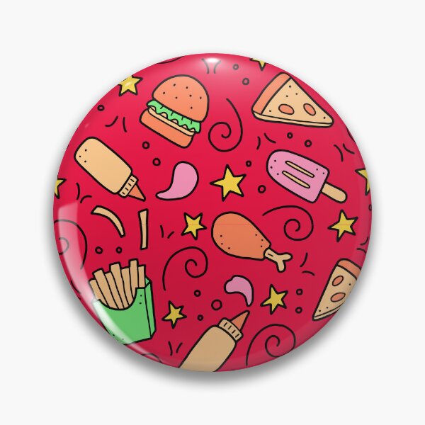 Item preview, Junk Food Seamless Pattern designed and sold by TheCatmeow2000.