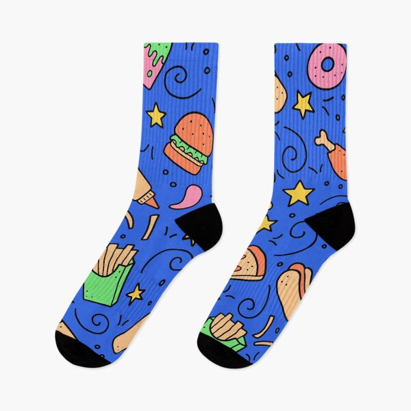 Item preview, Junk Food Seamless Pattern designed and sold by TheCatmeow2000.