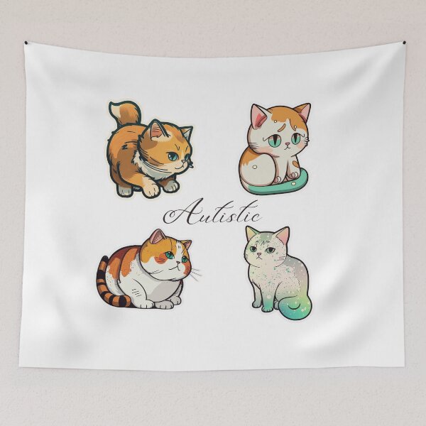 Item preview, Autistic cat designed and sold by ImagineInk.