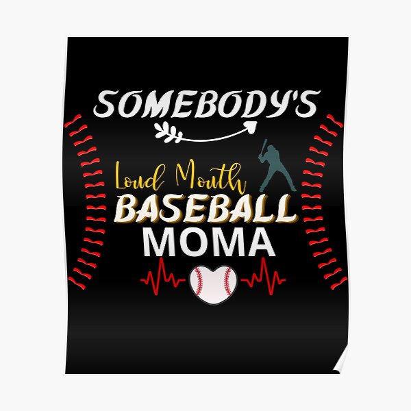 Mothers Day Loud Mouth Baseball Auntie