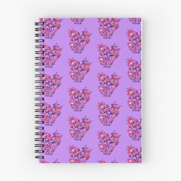 Item preview, pink-purple flowers, bouquet of flowers, Petrykivska flower print, print for girls, for printing on things, Ukrainian art designed and sold by Sunflower-7.