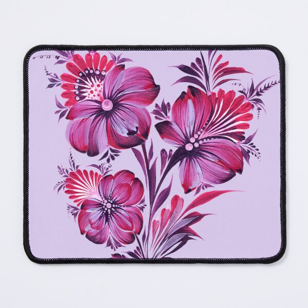 Item preview, pink-purple flowers, bouquet of flowers, Petrykivska flower print, print for girls, for printing on things, Ukrainian art designed and sold by Sunflower-7.