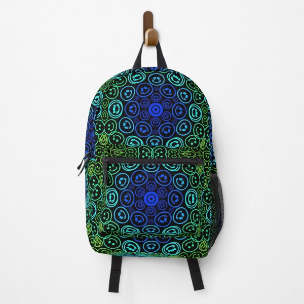 Item preview, Cursed Kaleidoscope - Vibrant Blue Smiley designed and sold by FinapplePudding.