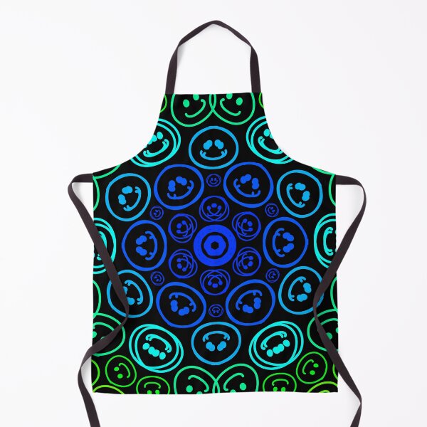 Item preview, Cursed Kaleidoscope - Vibrant Blue Smiley designed and sold by FinapplePudding.