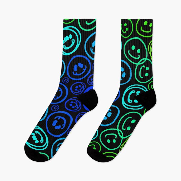 Item preview, Cursed Kaleidoscope - Vibrant Blue Smiley designed and sold by FinapplePudding.