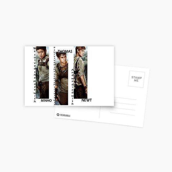 Maze Runner - Minho, Thomas, Newt Postcard