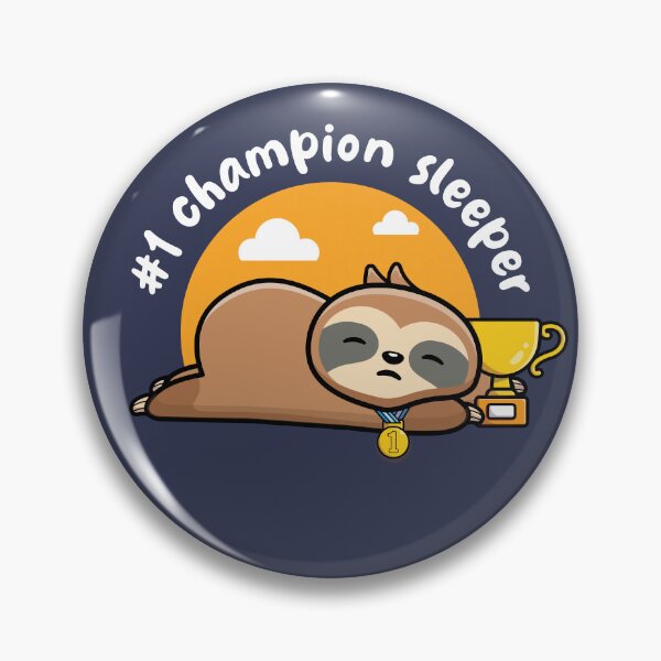 Item preview, #1 champion sleeper sloth (on dark colors) designed and sold by messy-nessie.