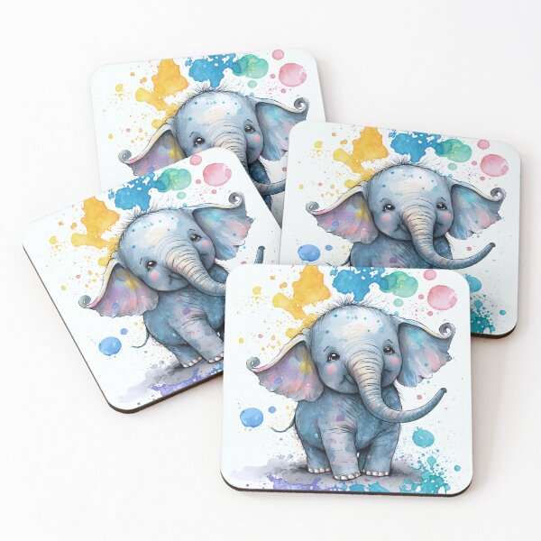 Item preview, Elephant Watercolor designed and sold by BK-Digiart.