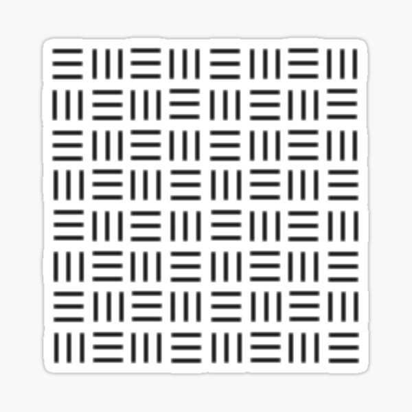 Digital mudcloth - Simple geometry Sticker