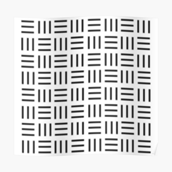 Digital mudcloth - Simple geometry Poster