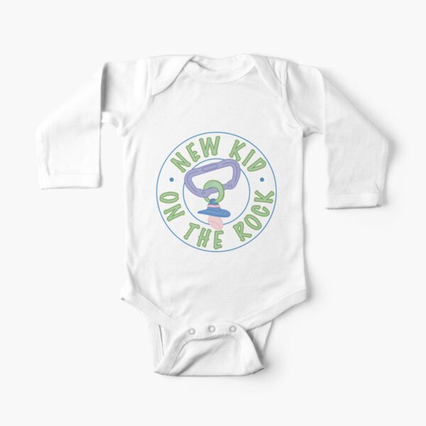 New Kid On The Rock Long Sleeve Baby One-Piece
