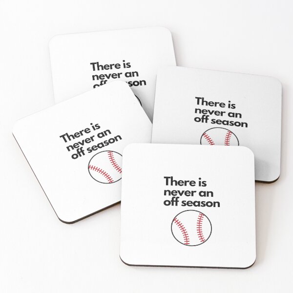 Aperçu de l'œuvre Il n'y a jamais de baseball hors saison créée et vendue par porchswings.
