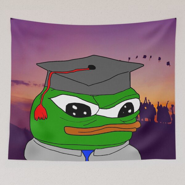 Item preview, Pepe Graduation Hat Apu designed and sold by Slav-Art.