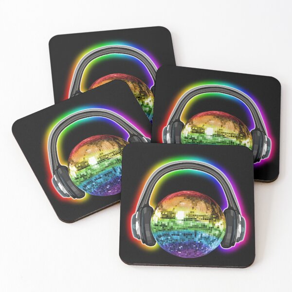 Item preview, Glowing Rainbow Disco Ball Headphones designed and sold by Deborah Camp.