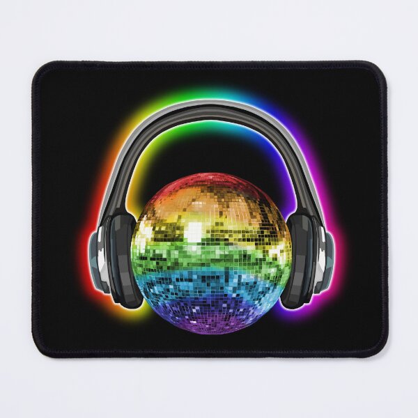 Item preview, Glowing Rainbow Disco Ball Headphones designed and sold by Deborah Camp.