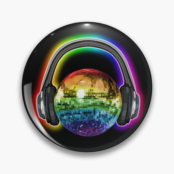 Item preview, Glowing Rainbow Disco Ball Headphones designed and sold by Deborah Camp.