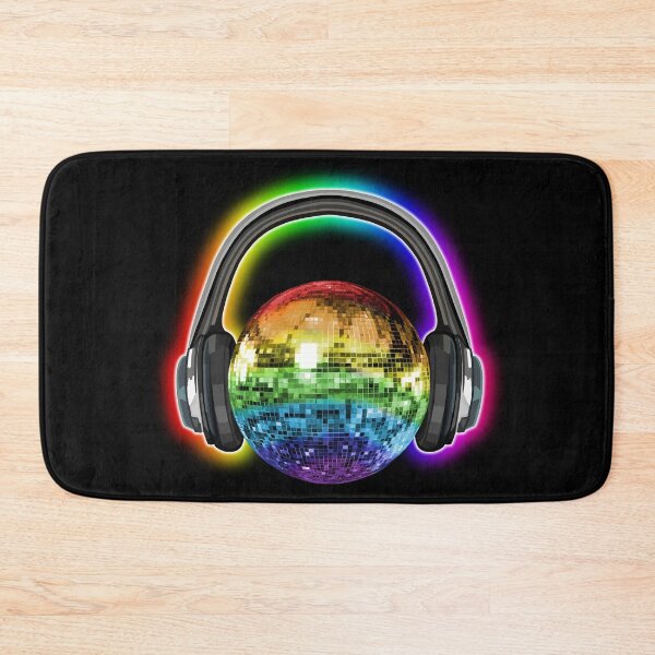 Item preview, Glowing Rainbow Disco Ball Headphones designed and sold by Deborah Camp.