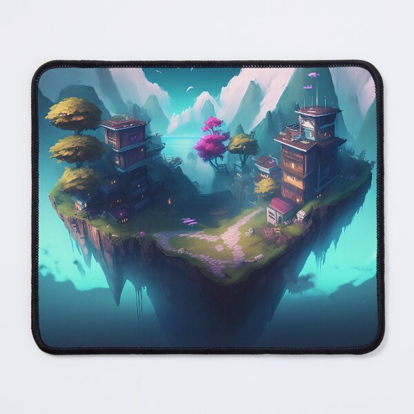 Item preview, Floating island in the snowy mountains designed and sold by NikasIsland.