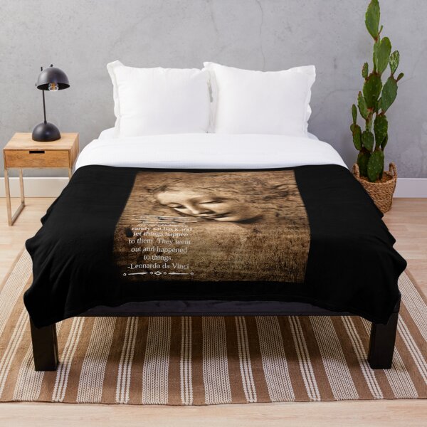 Item preview, Leonardo da Vinci Painting With Quote designed and sold by Classicambience.
