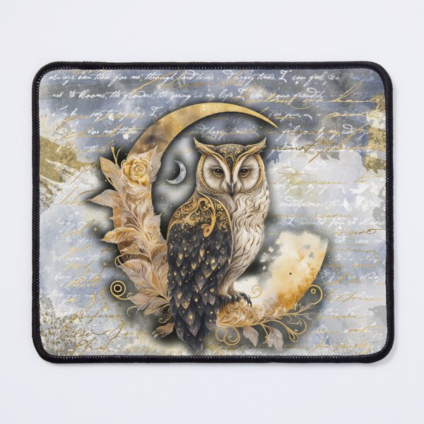 Item preview, Golden Lunar Owl designed and sold by incarnations.
