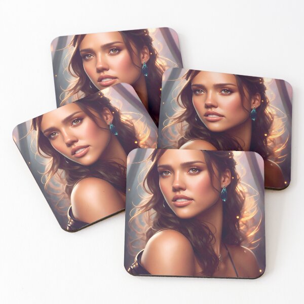Item preview, Jessica Alba Digital Fan Art designed and sold by A.I. Does  Art.