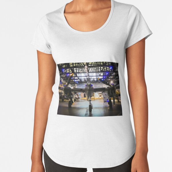 P-38 Hanger By Brandon Cable Premium Scoop T-Shirt