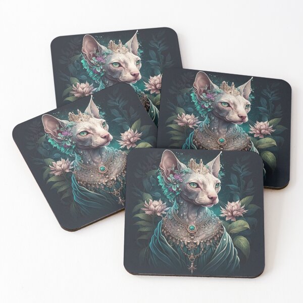 Item preview, Majestic Floral Goddess Sphynx designed and sold by Nocturne  Paws.