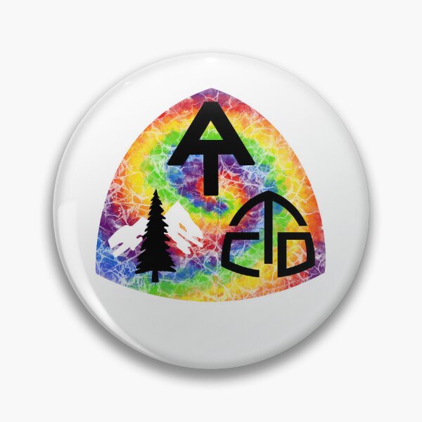 Item preview, Triple Crown of Long Distance Trails in the US hangtag rainbow tie dye designed and sold by Deedy  Studio.