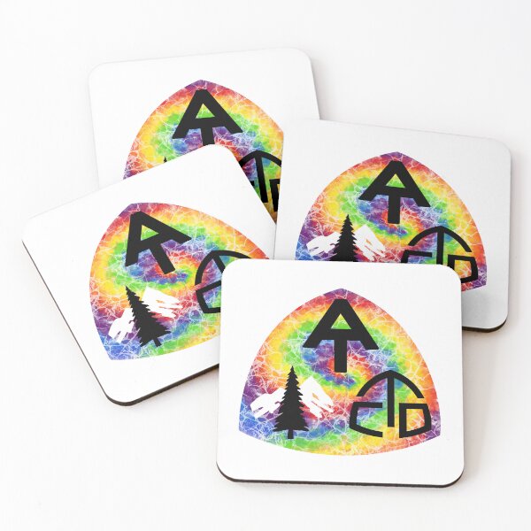 Item preview, Triple Crown of Long Distance Trails in the US hangtag rainbow tie dye designed and sold by Deedy  Studio.