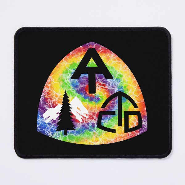 Item preview, Triple Crown of Long Distance Trails in the US hangtag rainbow tie dye designed and sold by Deedy Studio.