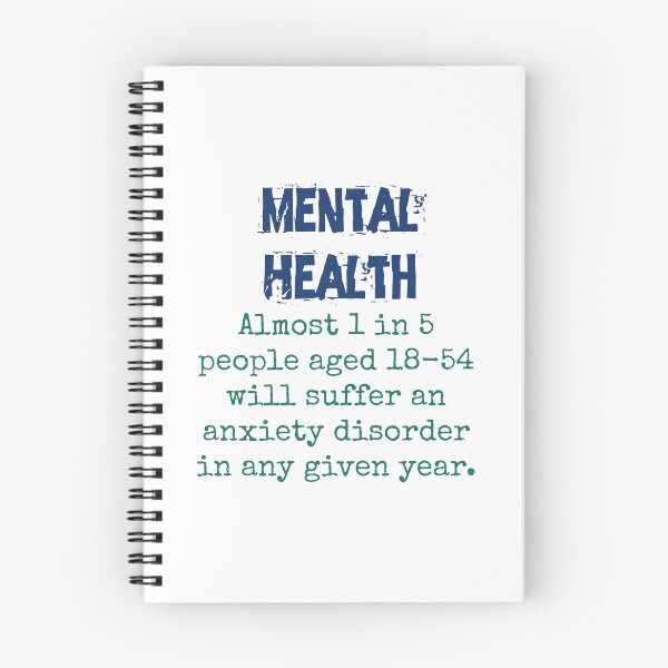 Item preview, Almost 1 in 5 people Will Suffer - Mental Health Quote designed and sold by CrankyOldDude.
