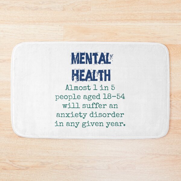 Item preview, Almost 1 in 5 people Will Suffer - Mental Health Quote designed and sold by CrankyOldDude.