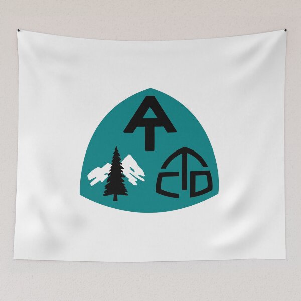 Item preview, Triple Crown of Long Distance Trails in the US hangtag teal designed and sold by Deedy  Studio.