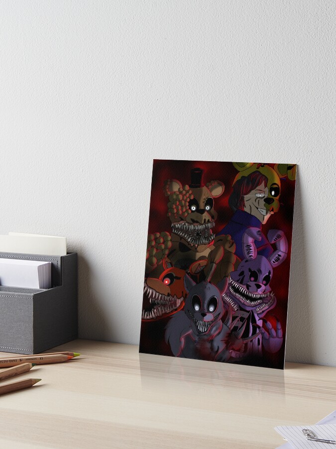 Withered foxy five nights at freddys 2 Art Board Print for Sale