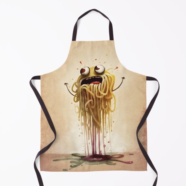 Item preview, Cute Scared Flying Spaghetti Monster Watercolor Fun designed and sold by CGSGraphics.