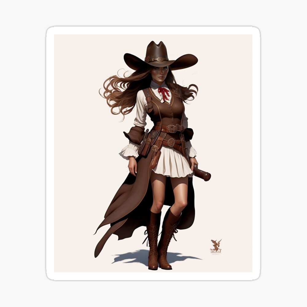 Bounty Hunter, art, female, hats, fun, cute, guns, anime, cowgirls